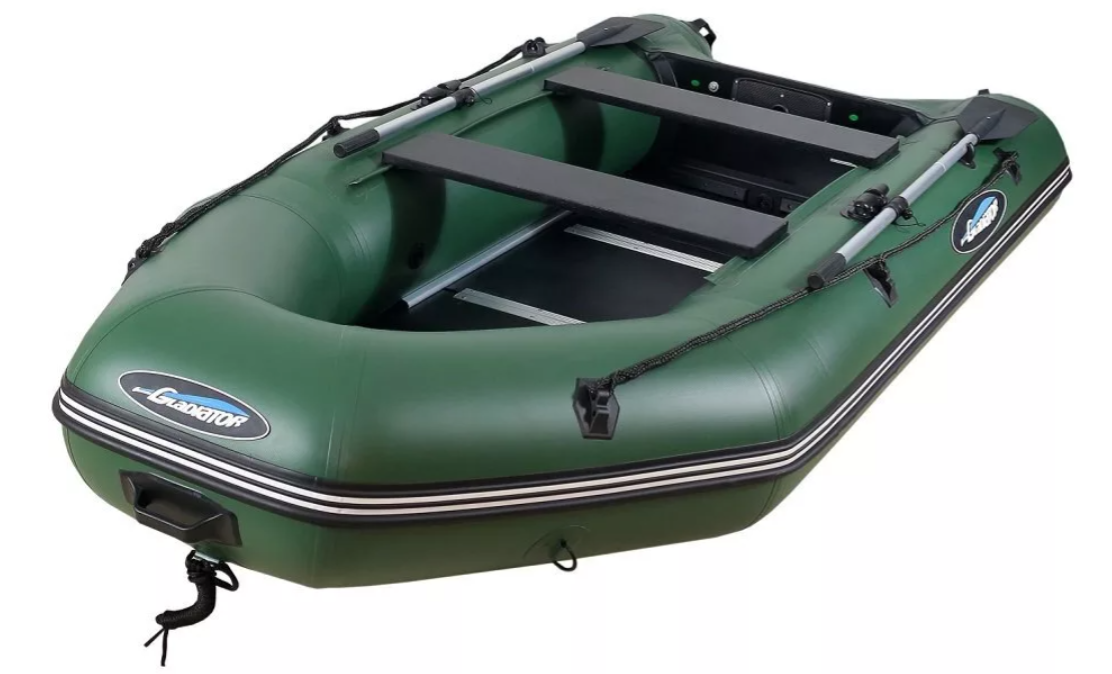 МОТОРНО-ГРЕБНАЯ ЛОДКА ПВХ GLADIATOR А 340 ТК С ФАНЕРНЫМ ПОЛОМ в Кисловодске