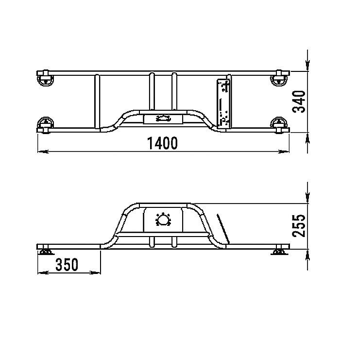 Стойка рулевая с бортовым креплением малая в Кисловодске