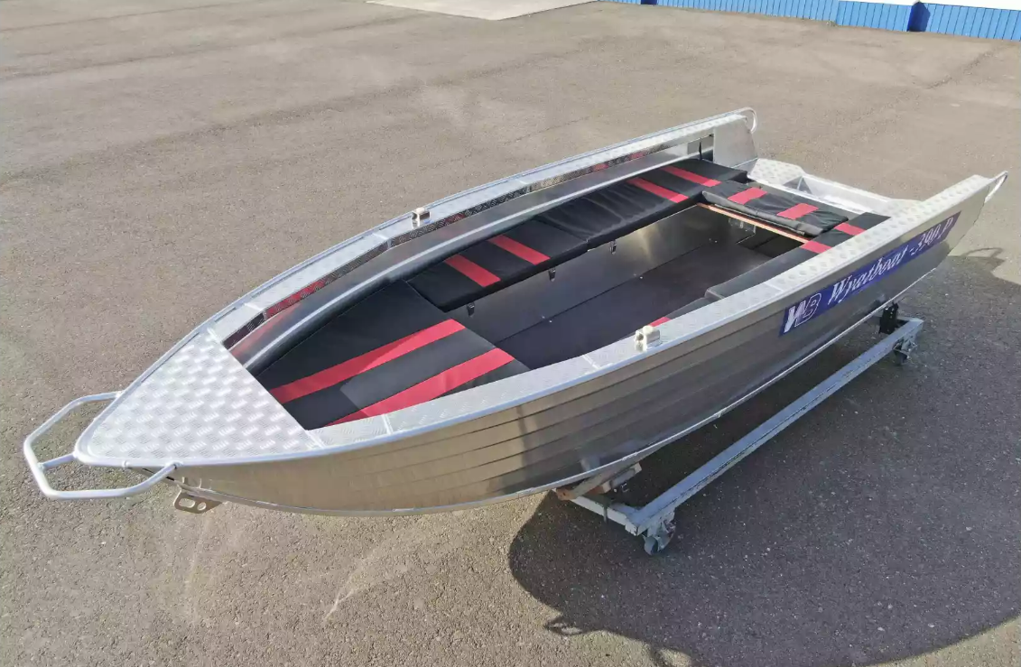 Алюминиевая лодка Wyatboat-390РМ увеличенный борт в Кисловодске