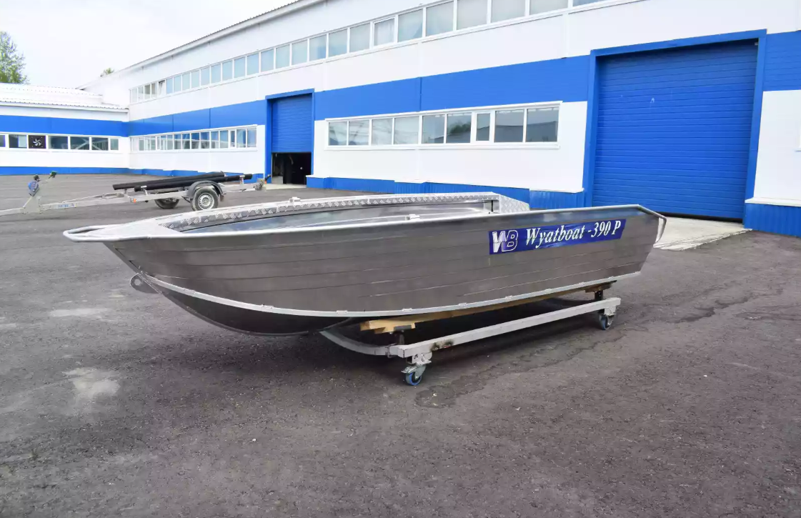 Алюминиевая лодка Wyatboat-390Р Увеличенный борт в Кисловодске