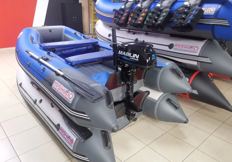 КОМПЛЕКТ ЛОДКА MISHIMO LITE 315 + МОТОР 5л.с в Кисловодске