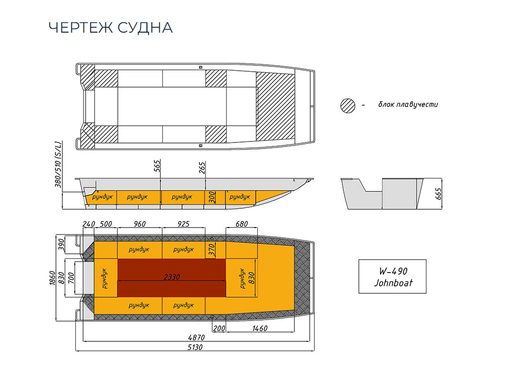 Алюминиевая лодка Wyatboat-490 Jonboat в Кисловодске