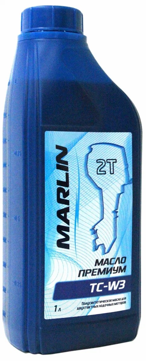 МАСЛО ПОЛУСИНТЕТИЧЕСКОЕ MARLIN ПРЕМИУМ 2Т, TC-W3, 1 ЛИТР в Кисловодске