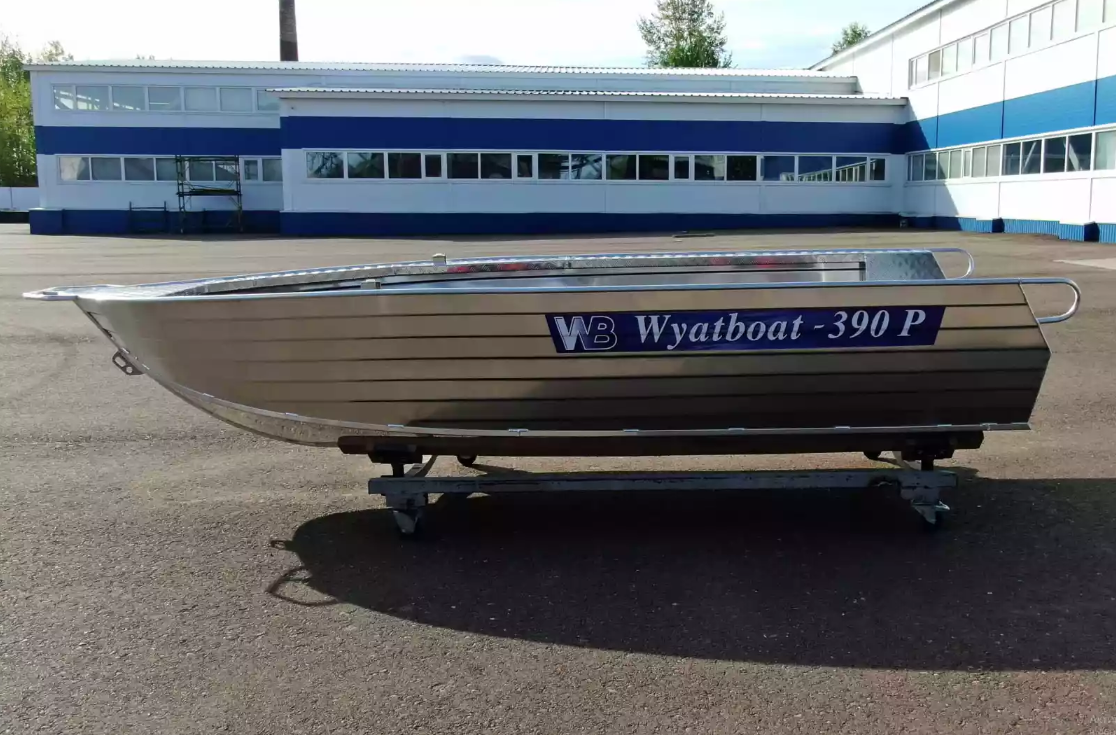 Алюминиевая лодка Wyatboat-390РМ увеличенный борт в Кисловодске
