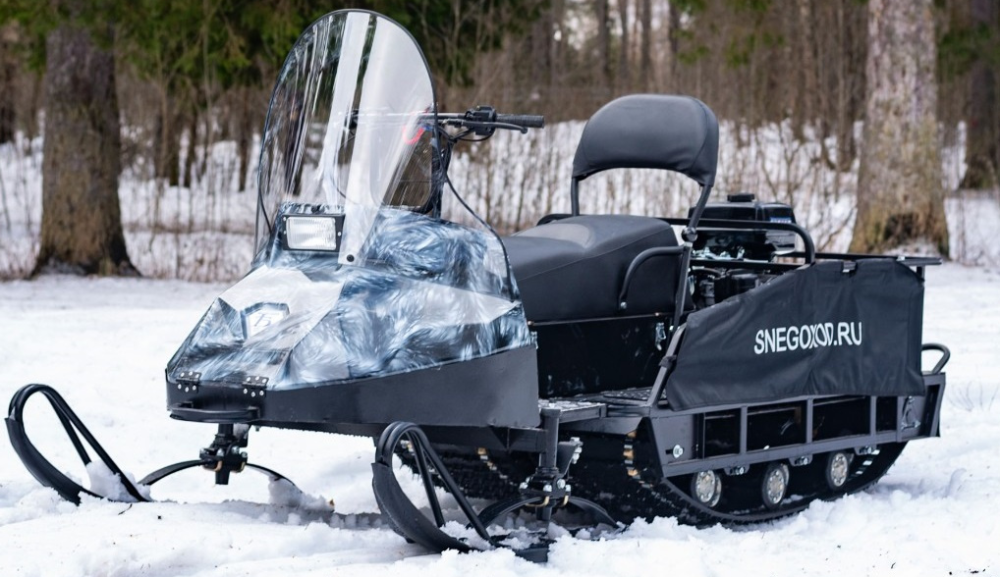 Миниснегоход Бурлак Егерь Экспедитор 15 л.с. , реверс, тормоз, капот белый в Кисловодске