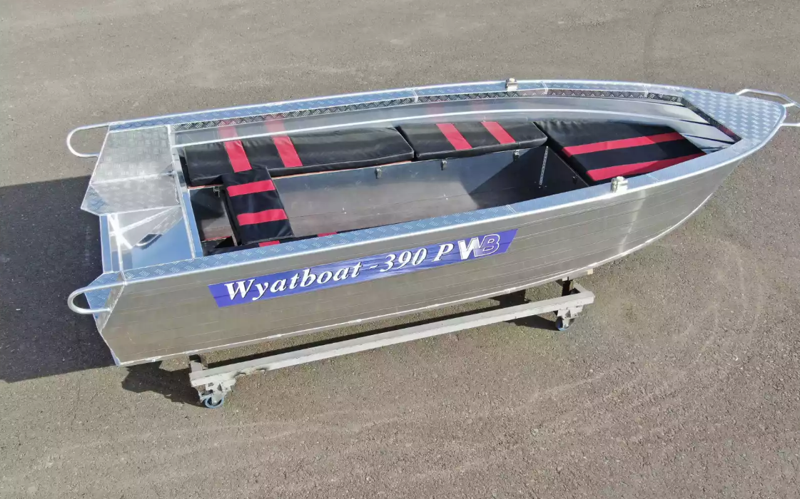 Алюминиевая лодка Wyatboat-390РМ увеличенный борт в Кисловодске