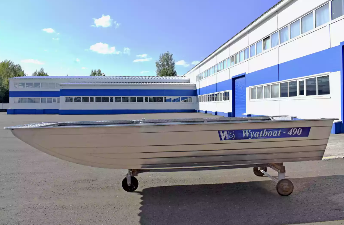 Алюминиевая лодка Wyatboat-490 Jonboat в Кисловодске