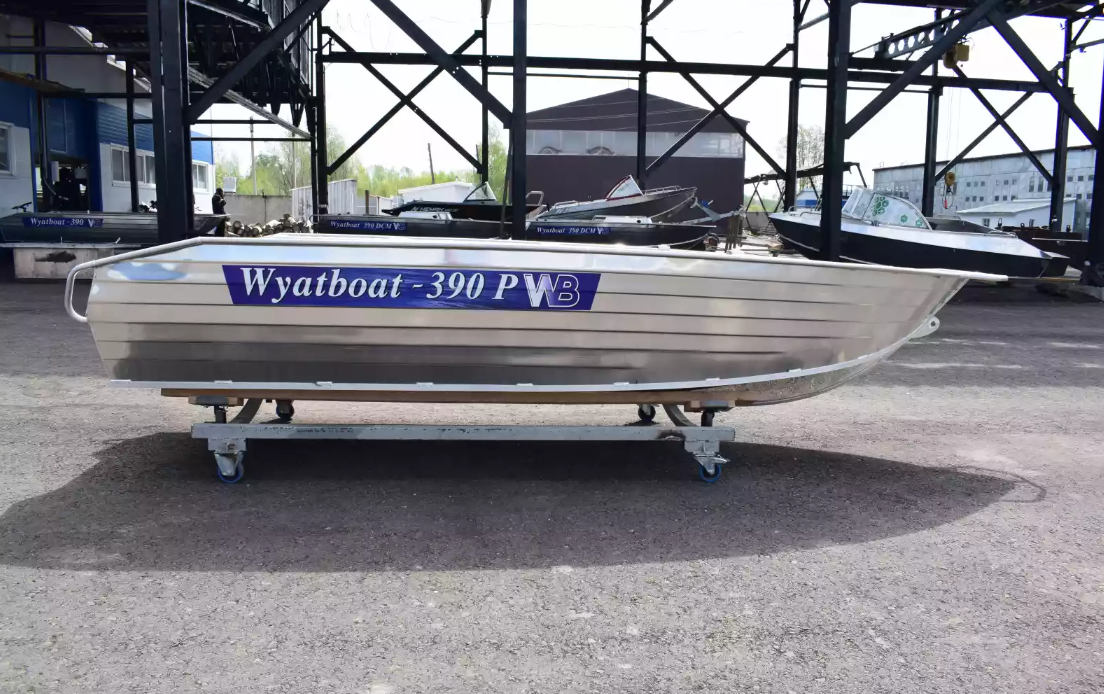 Алюминиевая лодка Wyatboat-390Р Увеличенный борт в Кисловодске