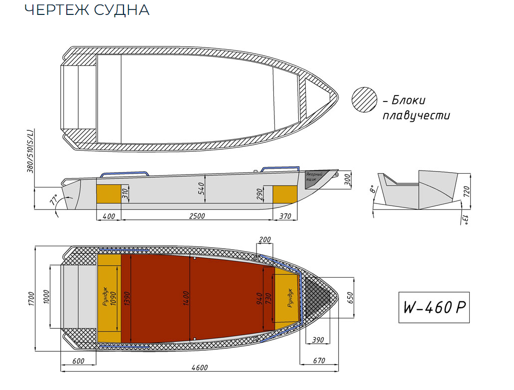 Алюминиевая лодка Wyatboat-460 P в Кисловодске