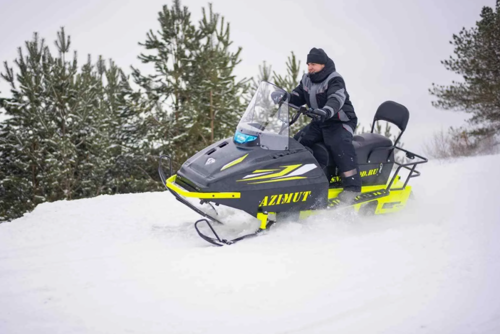 Миниснегоход Бурлак Азимут 24 л.с. , эл.запуск, реверс, тормоз гидравл, капот черный в Кисловодске