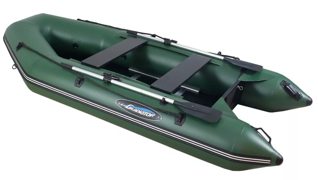 МОТОРНО-ГРЕБНАЯ ЛОДКА ПВХ GLADIATOR А 340 ТК С ФАНЕРНЫМ ПОЛОМ в Кисловодске