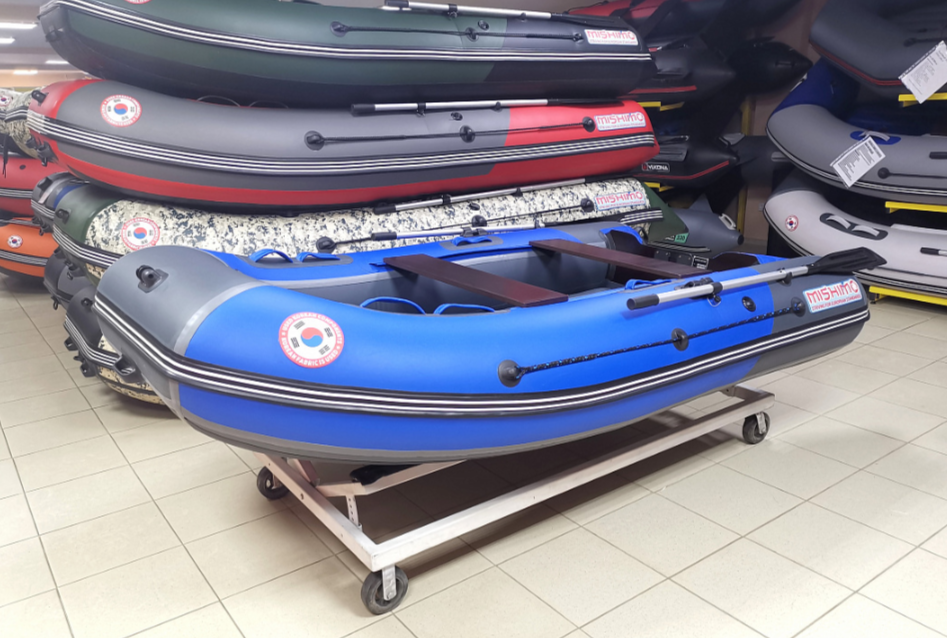 КОМПЛЕКТ Лодка MISHIMO PRO 350 + ЛОДОЧНЫЙ МОТОР MARLIN MP 9.9 (20) AMHS PRO в Кисловодске