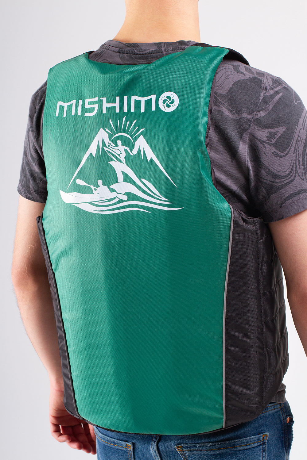 Жилет спасательный MISHIMO PRO Премиум качества Черно-зеленый в Кисловодске