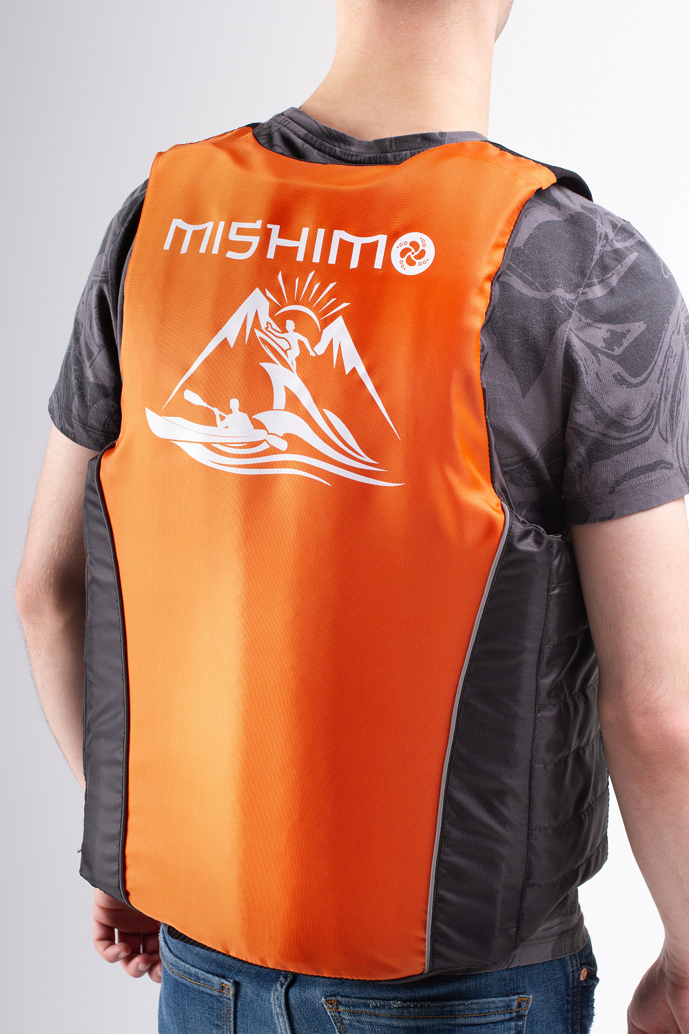 Жилет спасательный MISHIMO PRO Премиум качества Черно-оранжевый в Кисловодске